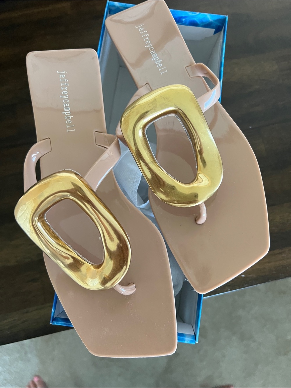 Jeffrey Campbell Nude Sandals - Picture 7 of 9